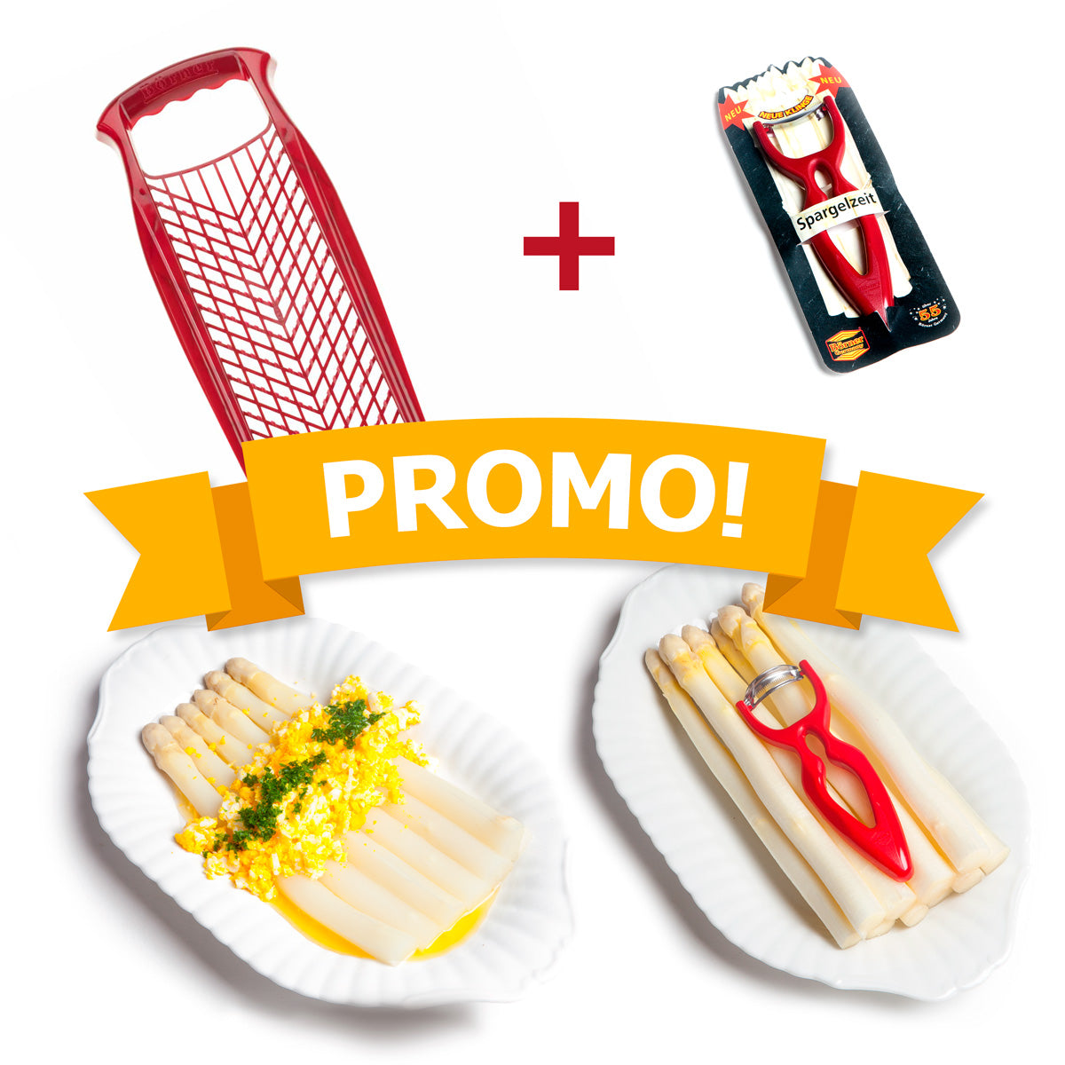 Promosetje | Aspergeschiller + Nootmuskaatrasp