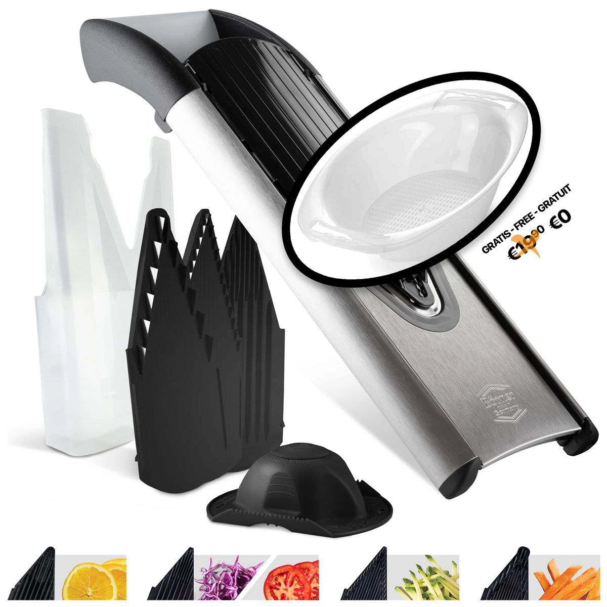 Börner Mandolin V6 ExclusiveLine - Starter Set + Free Drip Tray